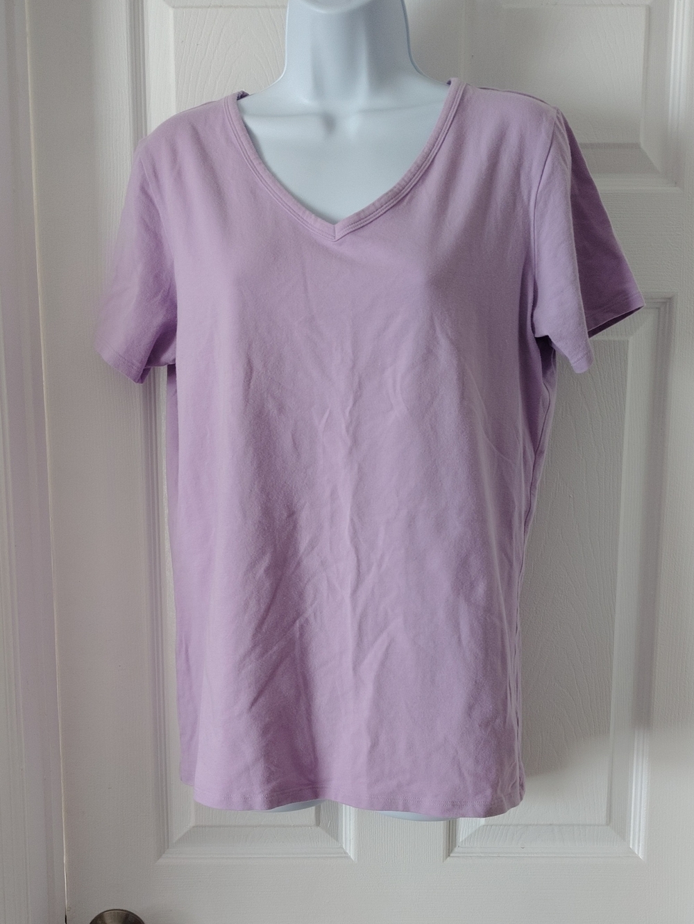 Duluth Trading Cotton Spandex V-neck T-shirt Large